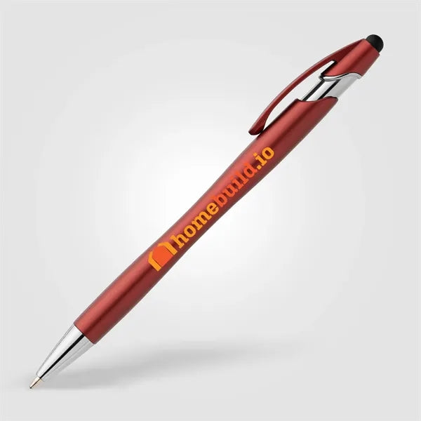 La Jolla Recycled Plastic Metallic Stylus Pen - ColorJet