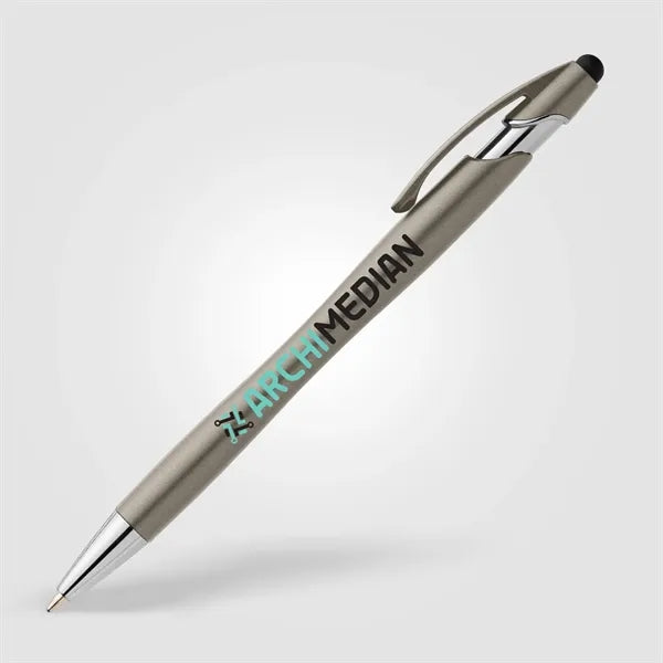 La Jolla Recycled Plastic Metallic Stylus Pen - ColorJet