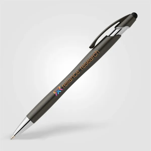 La Jolla Recycled Plastic Metallic Stylus Pen - ColorJet