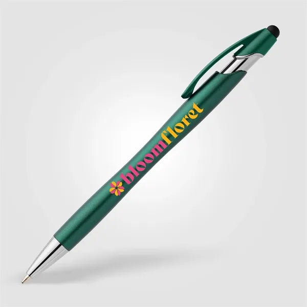 La Jolla Recycled Plastic Metallic Stylus Pen - ColorJet
