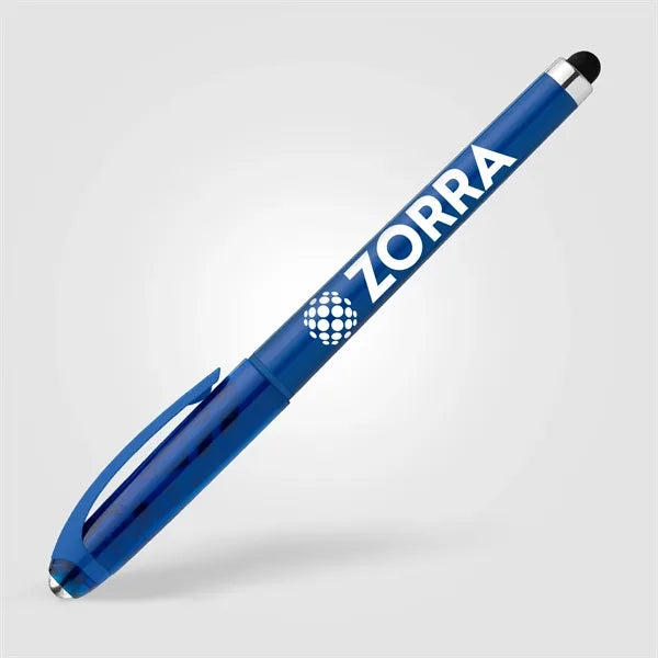 Prism Recycled Plastic Fidget Ball Stylus Gel Pen