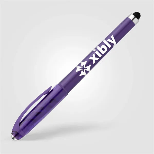 Prism Recycled Plastic Fidget Ball Stylus Gel Pen