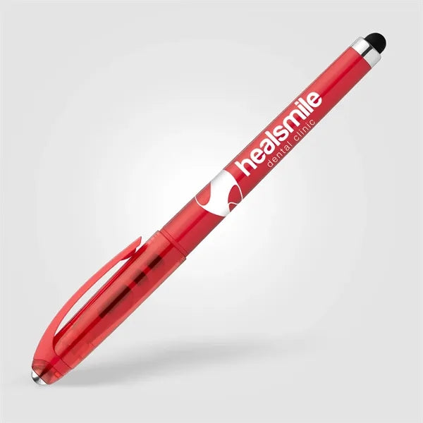 Prism Recycled Plastic Fidget Ball Stylus Gel Pen