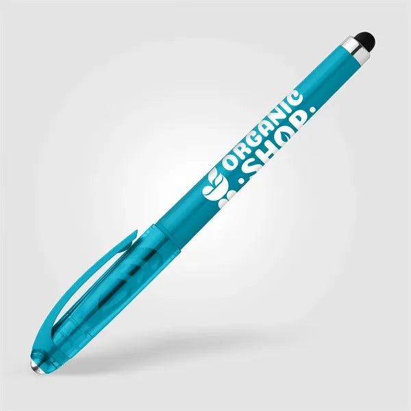 Prism Recycled Plastic Fidget Ball Stylus Gel Pen