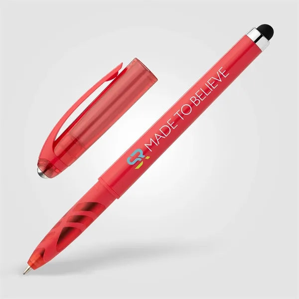 Prism Recycled Plastic Fidget Ball Stylus Gel Pen - ColorJet