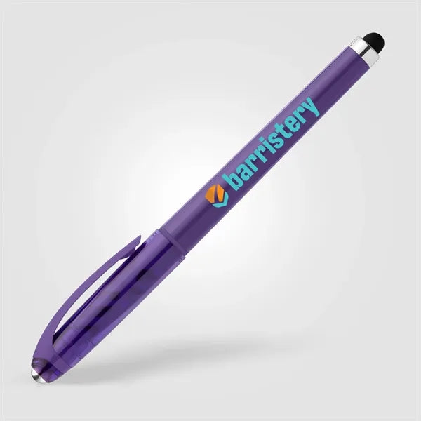 Prism Recycled Plastic Fidget Ball Stylus Gel Pen - ColorJet