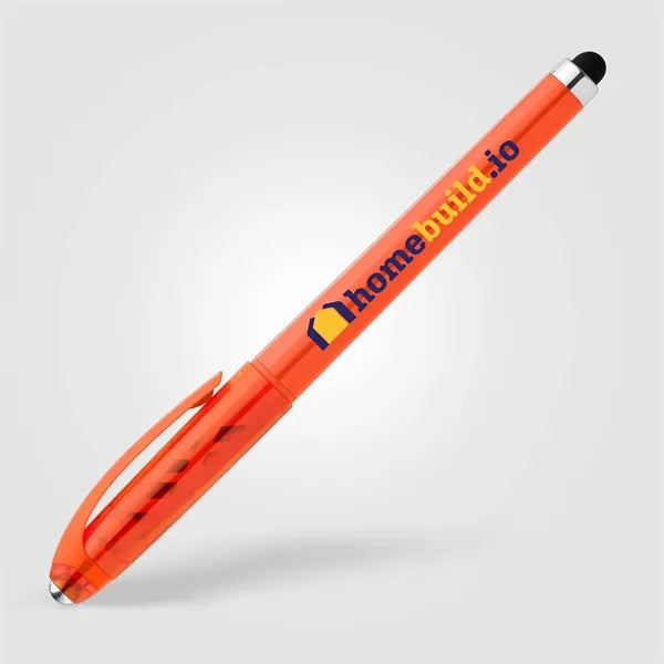 Prism Recycled Plastic Fidget Ball Stylus Gel Pen - ColorJet