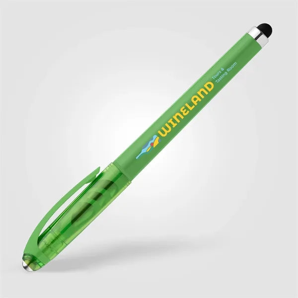 Prism Recycled Plastic Fidget Ball Stylus Gel Pen - ColorJet