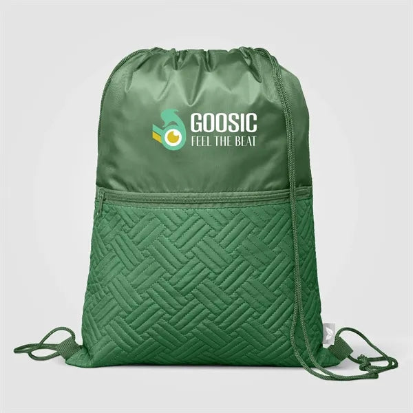 Sora Recycled 210D Quilted Drawstring Bag 6L -ColorJet