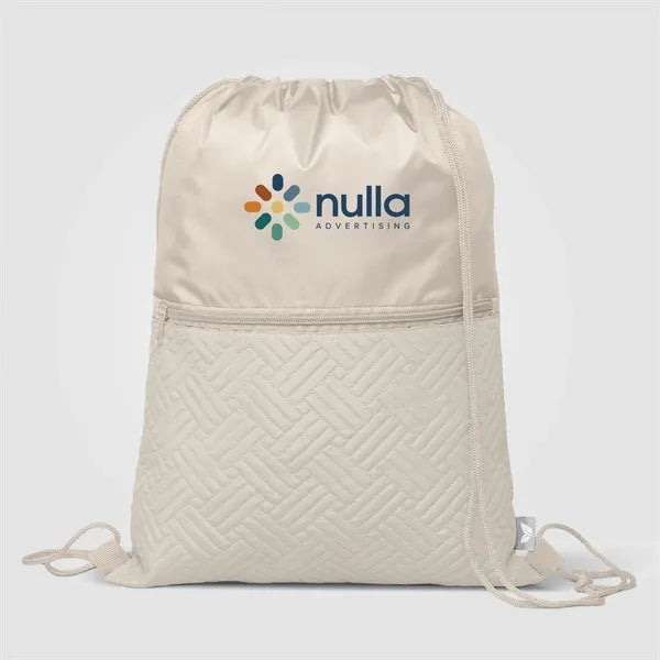 Sora Recycled 210D Quilted Drawstring Bag 6L -ColorJet
