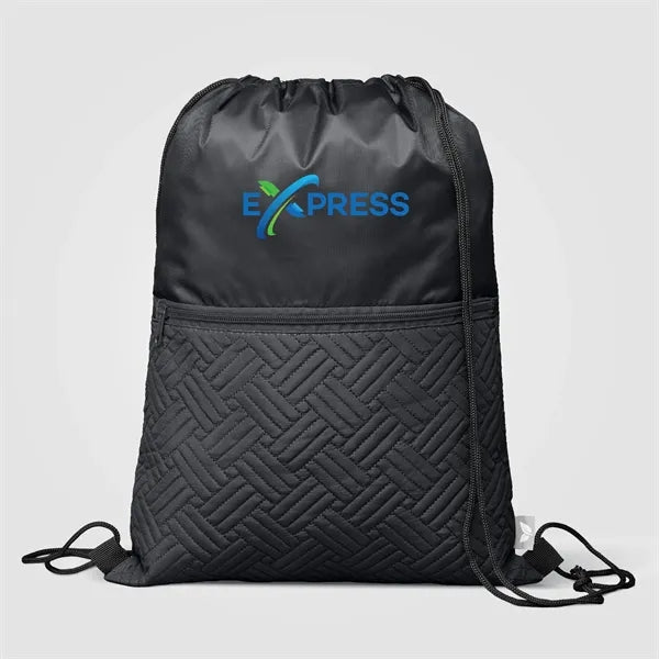 Sora Recycled 210D Quilted Drawstring Bag 6L -ColorJet