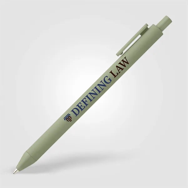 Bloom Recycled Plastic Retractable Soft Touch Pen - ColorJet