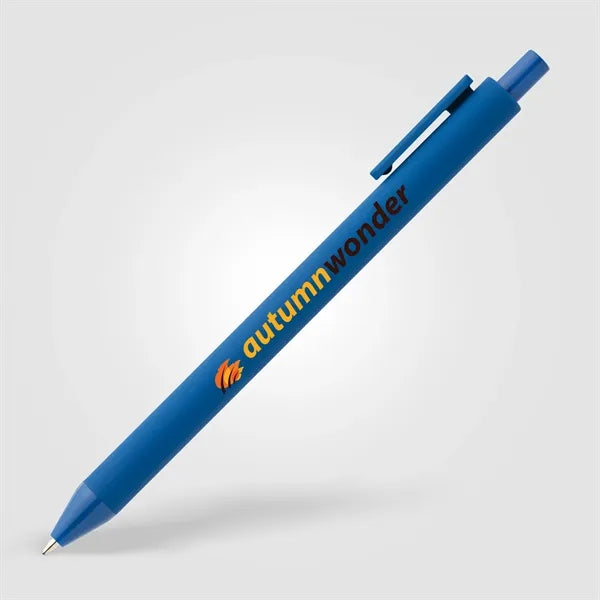 Bloom Recycled Plastic Retractable Soft Touch Pen - ColorJet