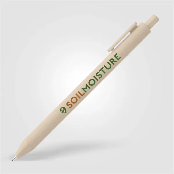 Bloom Recycled Plastic Retractable Soft Touch Pen - ColorJet