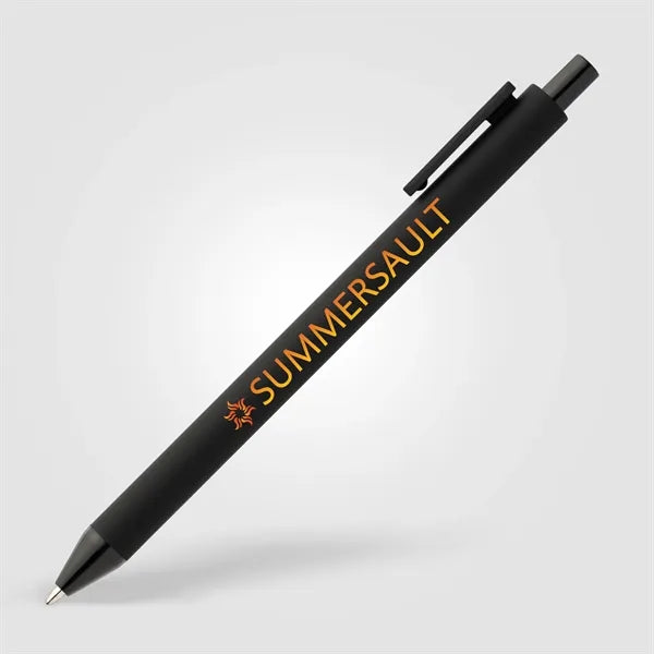 Bloom Recycled Plastic Retractable Soft Touch Pen - ColorJet
