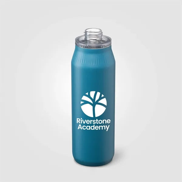Majesty Recycled Stainless Steel Dual-Lid Bottle - 25 oz.