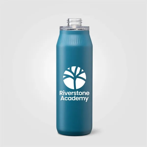 Majesty Recycled Stainless Steel Dual-Lid Bottle - 25 oz.