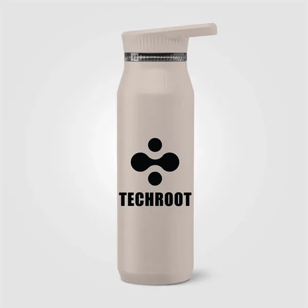 Majesty Recycled Stainless Steel Dual-Lid Bottle - 25 oz.