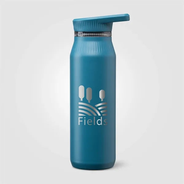 Majesty Recycled Stainless Steel Dual-Lid Bottle - 25 oz.