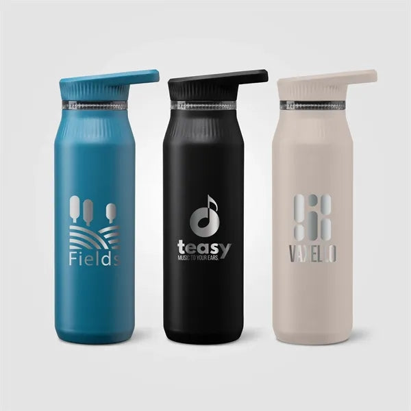 Majesty Recycled Stainless Steel Dual-Lid Bottle - 25 oz.