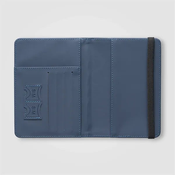 Malmo Recycled Plastic Passport Travel Wallet - ColorJet
