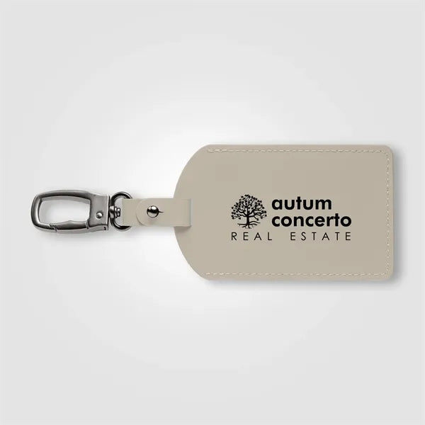 Malmo Recycled Plastic Metal Carabiner Luggage Tag