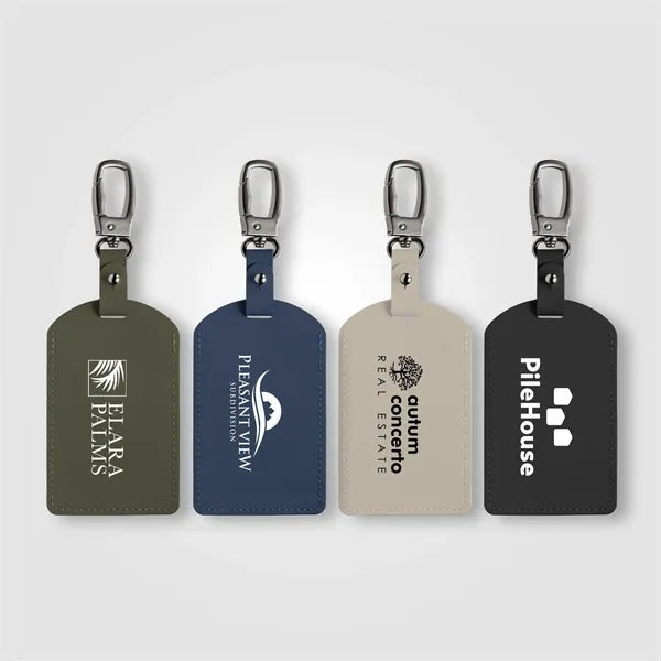 Malmo Recycled Plastic Metal Carabiner Luggage Tag