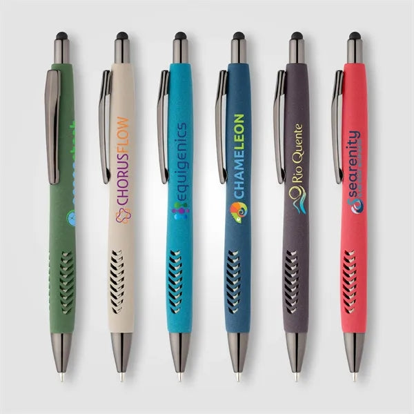 Avalon Recycled Plastic Stone Finish Stylus Pen - ColorJet