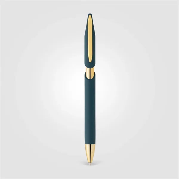 Aurelia Recycled Plastic Gold Trim Pen - Pad Print