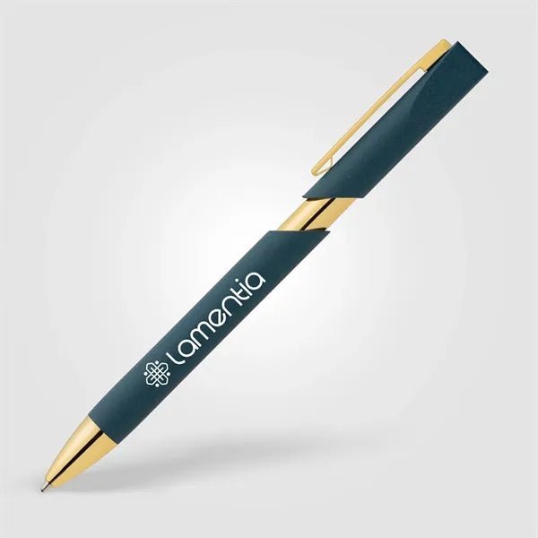 Aurelia Recycled Plastic Gold Trim Pen - Pad Print