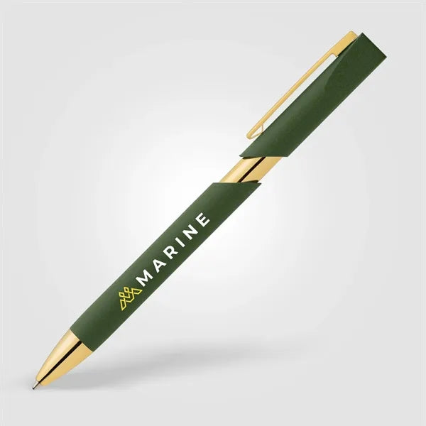 Aurelia Recycled Plastic Gold Trim Pen - Full-Color Inkjet