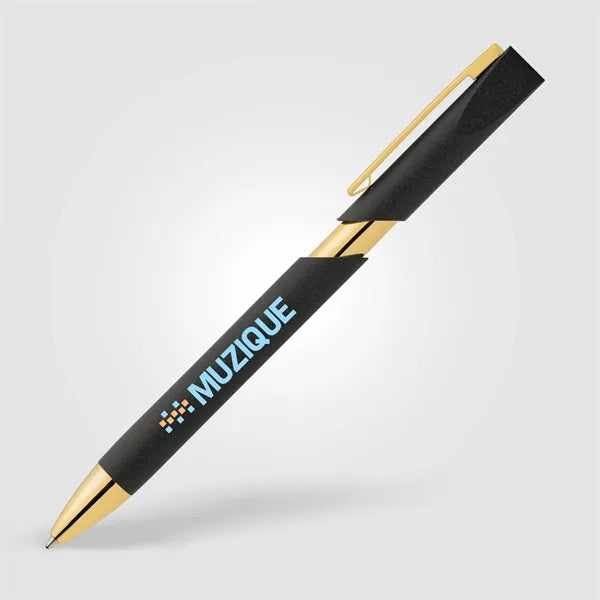 Aurelia Recycled Plastic Gold Trim Pen - Full-Color Inkjet