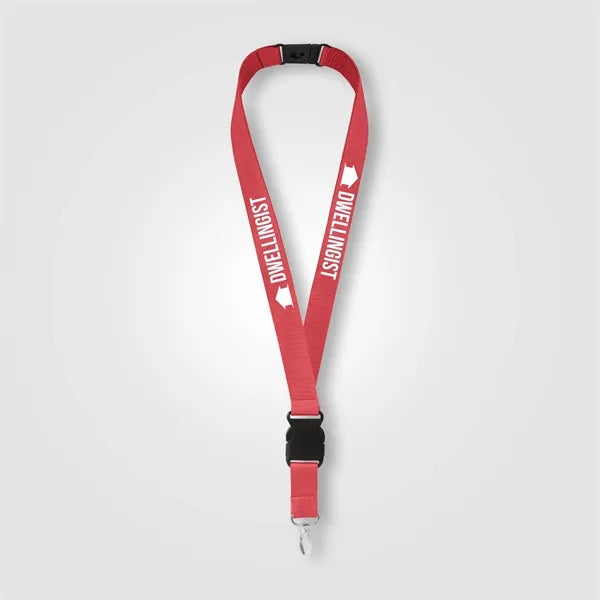 Jex rPET Breakaway Buckle Lanyard - 21.65" x 1" - Silkscreen