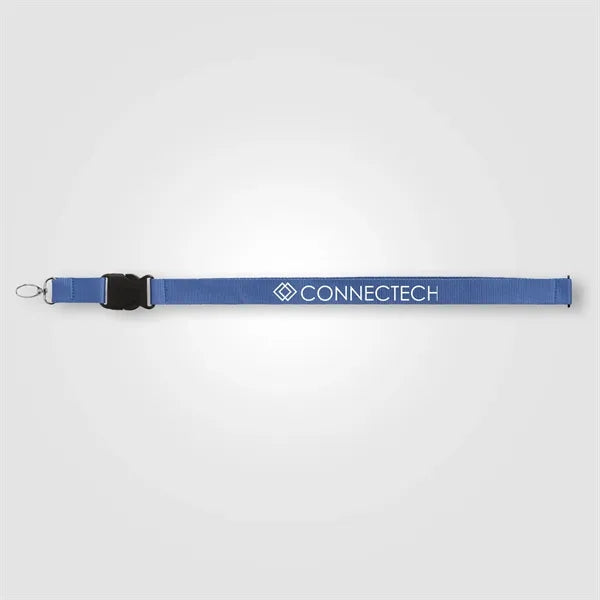 Jex rPET Breakaway Buckle Lanyard - 21.65" x 1" - Silkscreen