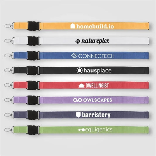 Jex rPET Breakaway Buckle Lanyard - 21.65" x 1" - Silkscreen