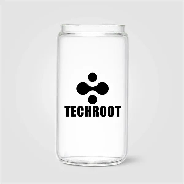 Cadiz Glass Bamboo Lid Tumbler - 17 oz. - Silkscreen