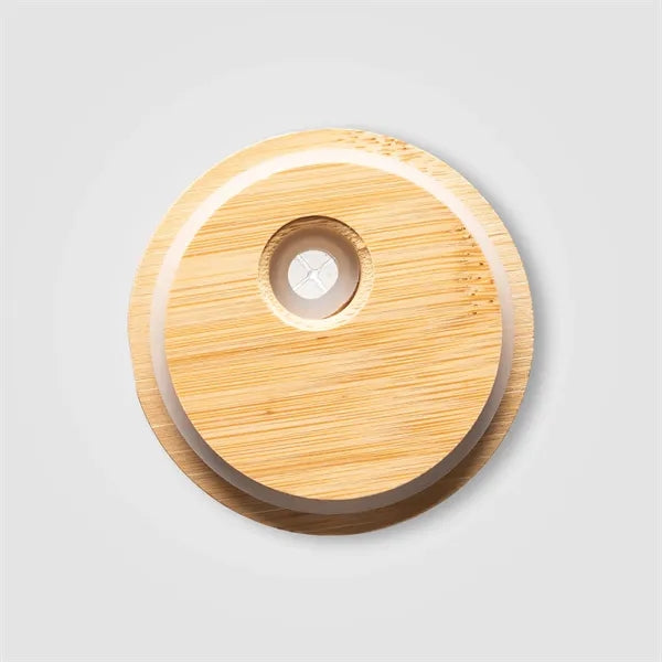 Cadiz Glass Bamboo Lid Tumbler - 17 oz. - Full-Color Inkjet