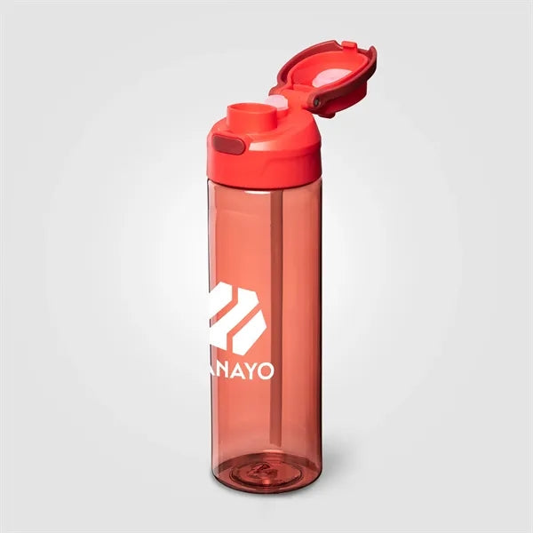 Lynk rPET Flip-Straw Single Wall Bottle - 28 oz.