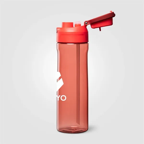 Lynk rPET Flip-Straw Single Wall Bottle - 28 oz.
