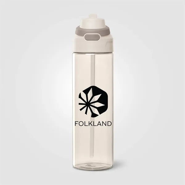 Lynk rPET Flip-Straw Single Wall Bottle - 28 oz.