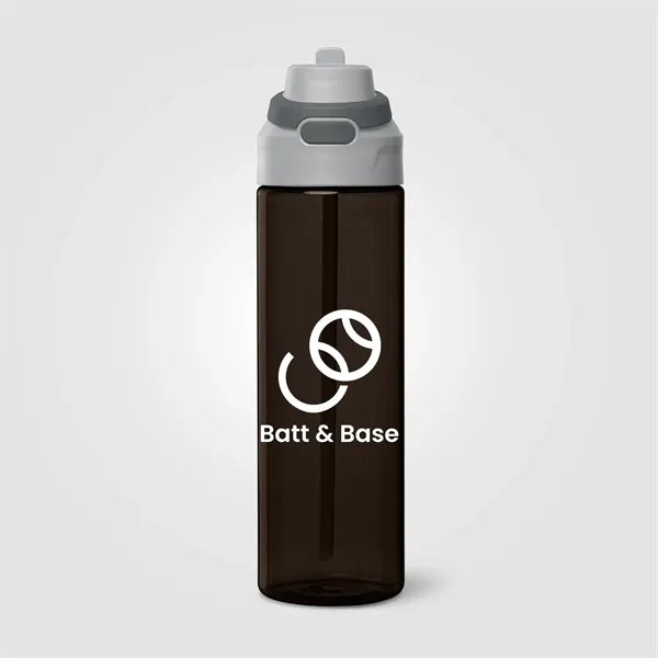 Lynk rPET Flip-Straw Single Wall Bottle - 28 oz.