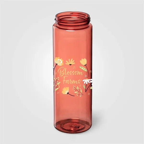 Lynk rPET Flip-Straw Single Wall Bottle - 28 oz. - ColorJet