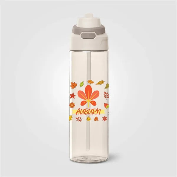 Lynk rPET Flip-Straw Single Wall Bottle - 28 oz. - ColorJet