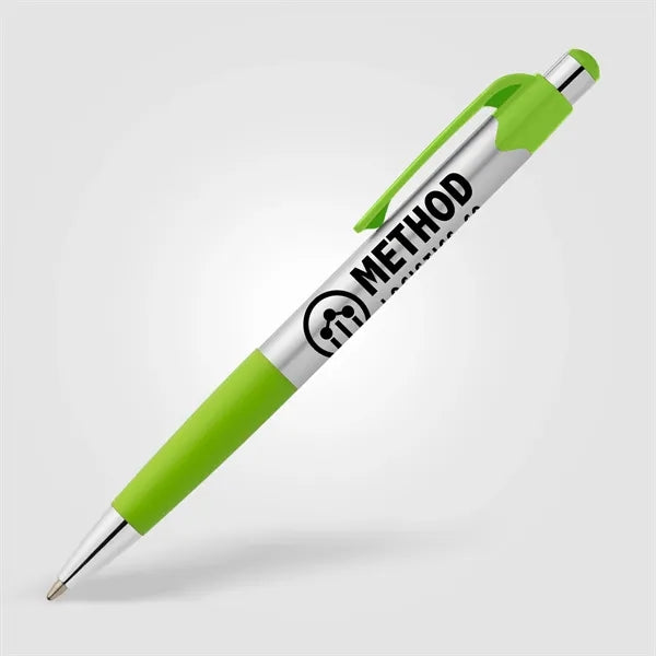 Smoothy Recycled Plastic Color Grip Pen - Silkscreen