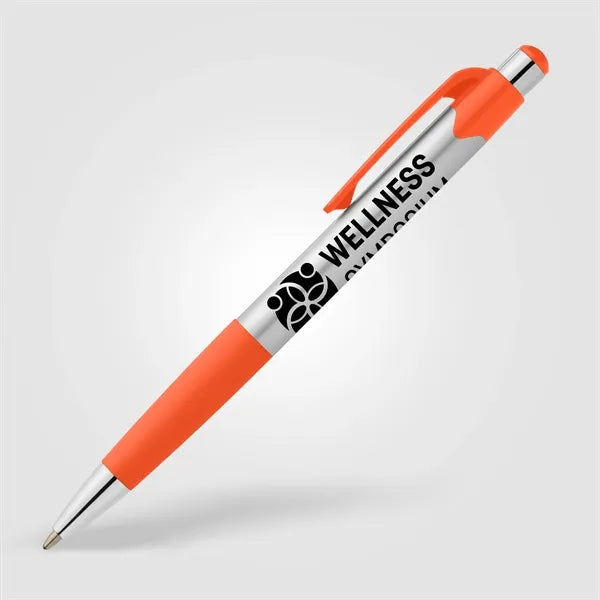 Smoothy Recycled Plastic Color Grip Pen - Silkscreen