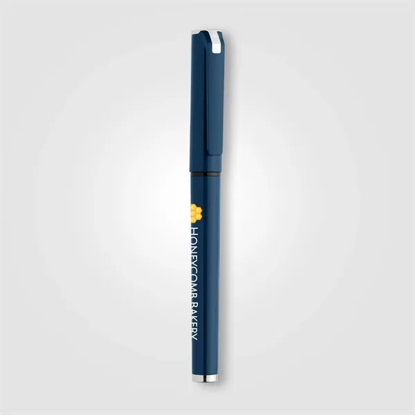 Islander Recycled Plastic Monochrome Gel Grip Pen - ColorJet