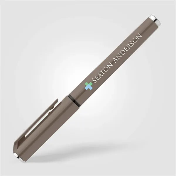 Islander Recycled Plastic Monochrome Gel Grip Pen - ColorJet