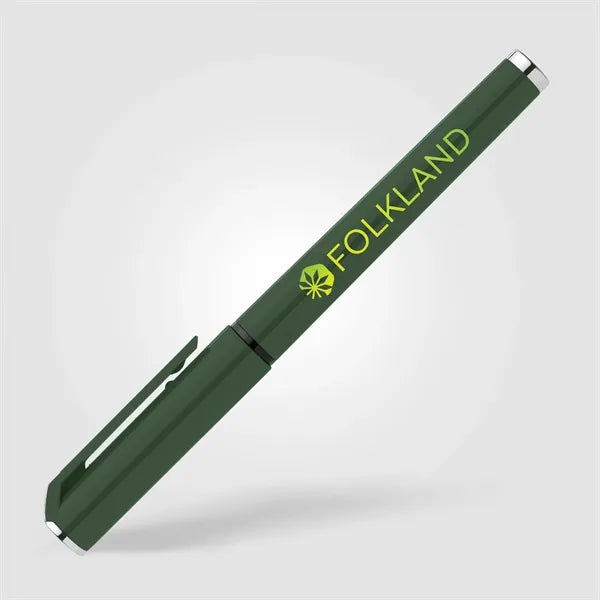Islander Recycled Plastic Monochrome Gel Grip Pen - ColorJet