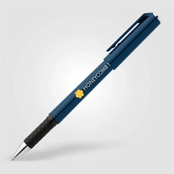 Islander Recycled Plastic Monochrome Gel Grip Pen - ColorJet