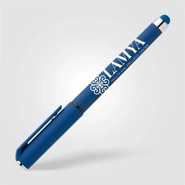 Islander Recycled Plastic Brights Gel Grip Pen - Silkscreen